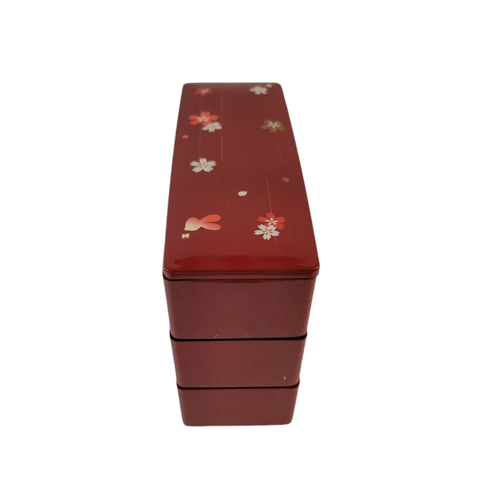 Plastic Stacking Storage Box Floral Pattern